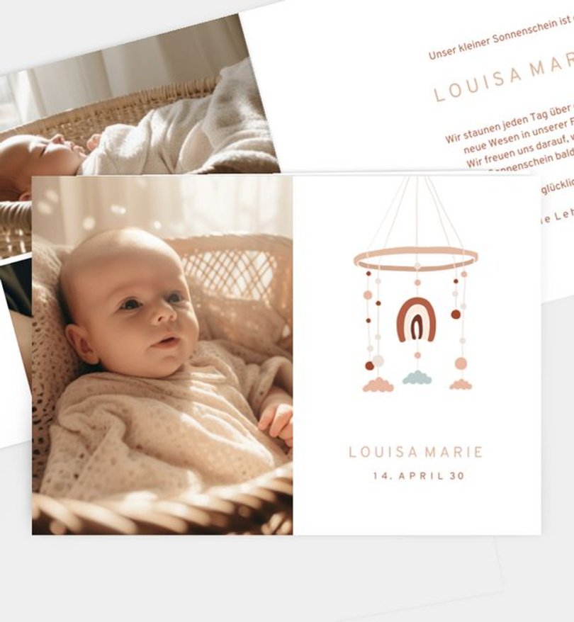 Geburtsanzeige Geburt Little Lullaby