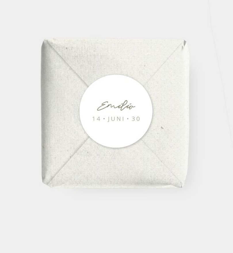Geschenkaufkleber Geburt Miracolo