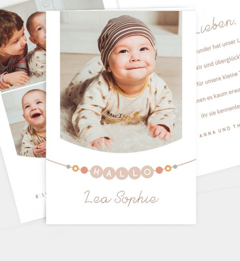 Geburtsanzeige Geburt Little Bracelet