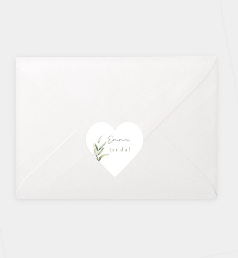 Siegelsticker Geburt Natural Love