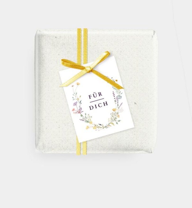 Geschenkanhänger Sommerfest Blütengarten