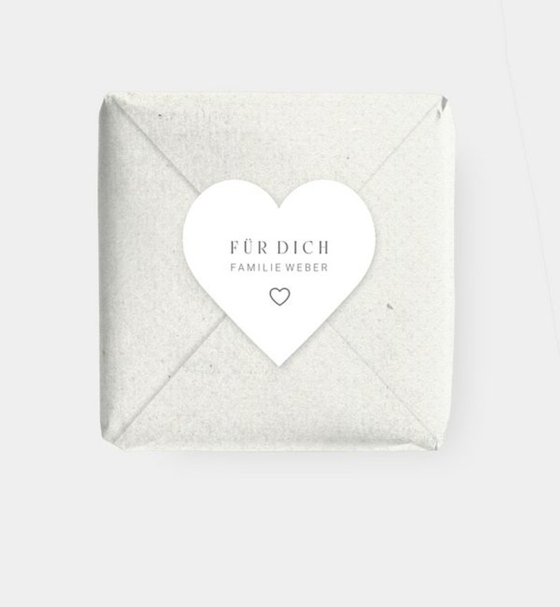 Geschenkaufkleber Geburt Full with Love