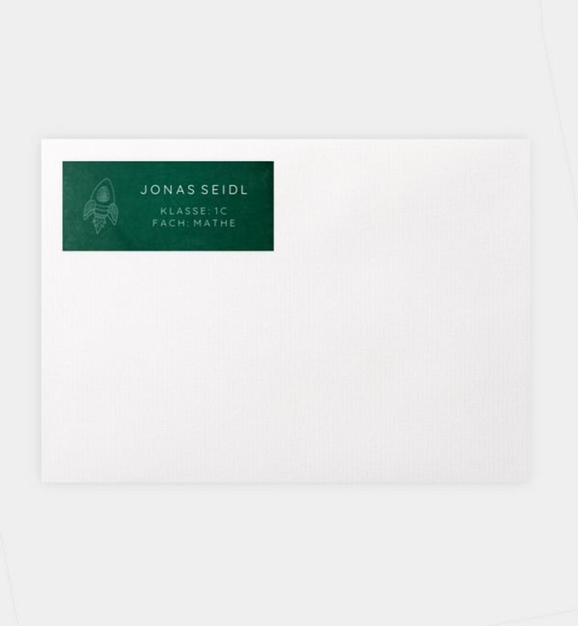 Namensaufkleber Einschulung Scribble Letters