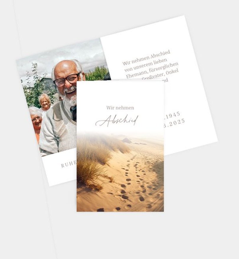 Sterbebilder Trauer Away