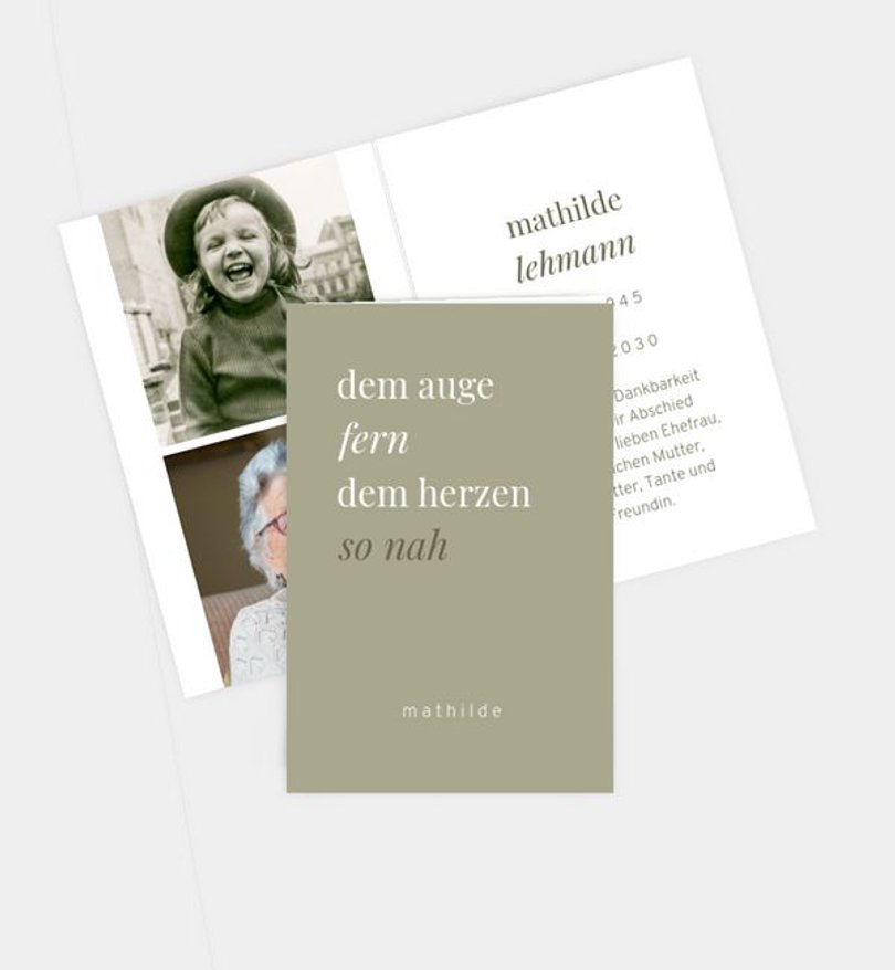 Sterbebilder Trauer Goodbye