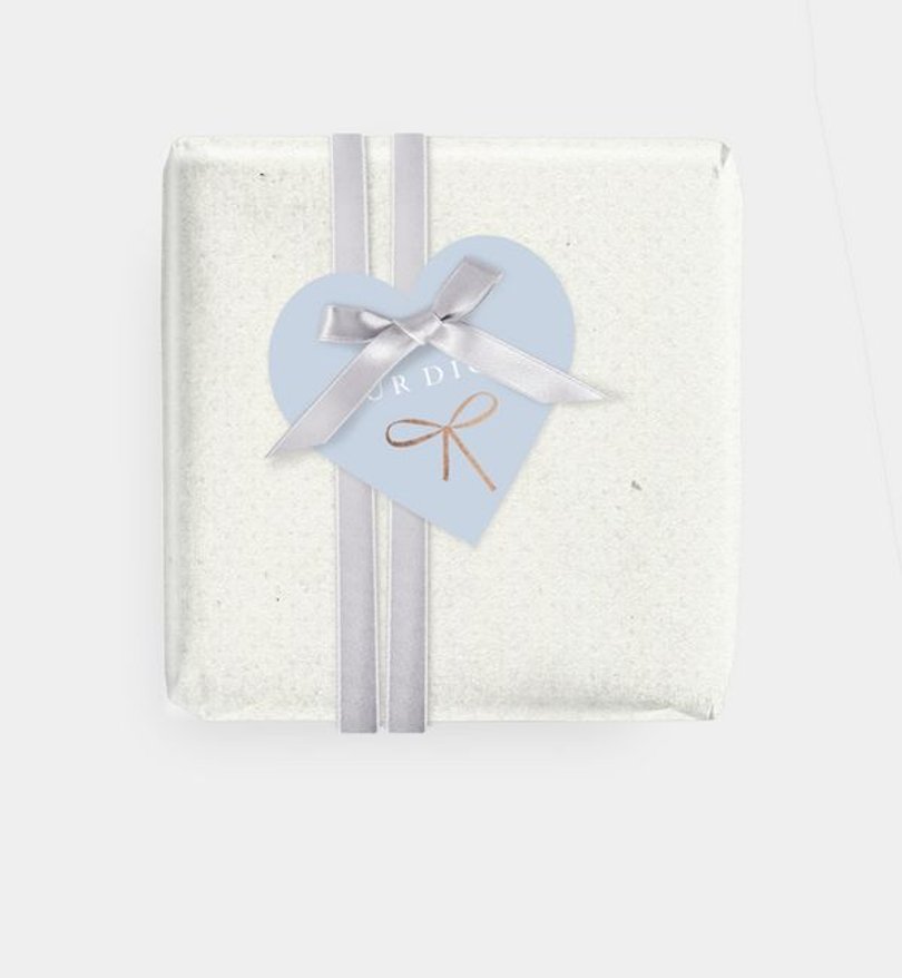 Geschenkanhänger Geburt Baby Bow