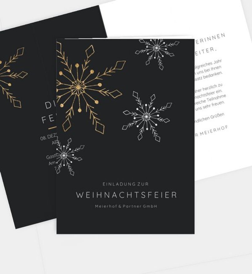 Weihnachtsfeier Weihnachtsfeier Schneeflocken