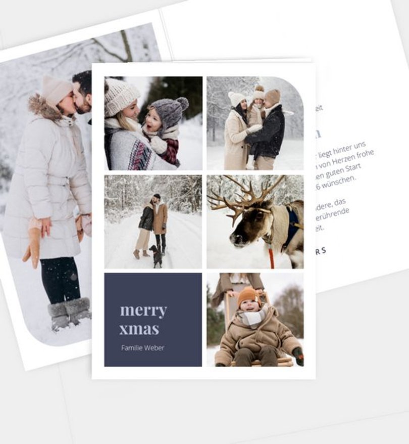 Weihnachtskarte Weihnachten/Privat Modern Type