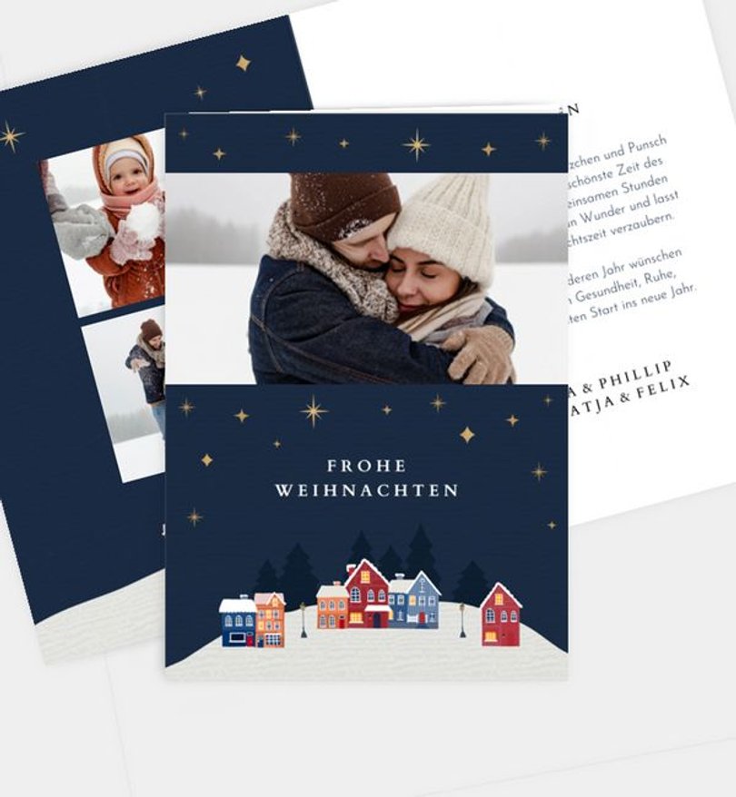 Weihnachtskarte Weihnachten/Privat Winternacht