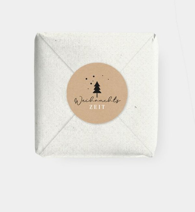Geschenkaufkleber Weihnachten Familienpost