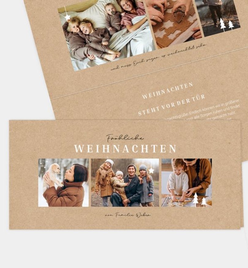 Weihnachtskarte Weihnachten/Privat Familienpost