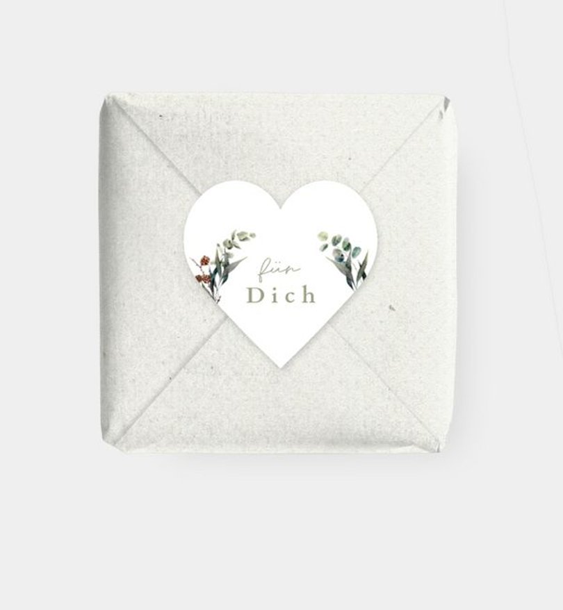 Geschenkaufkleber Weihnachten Natural Christmas