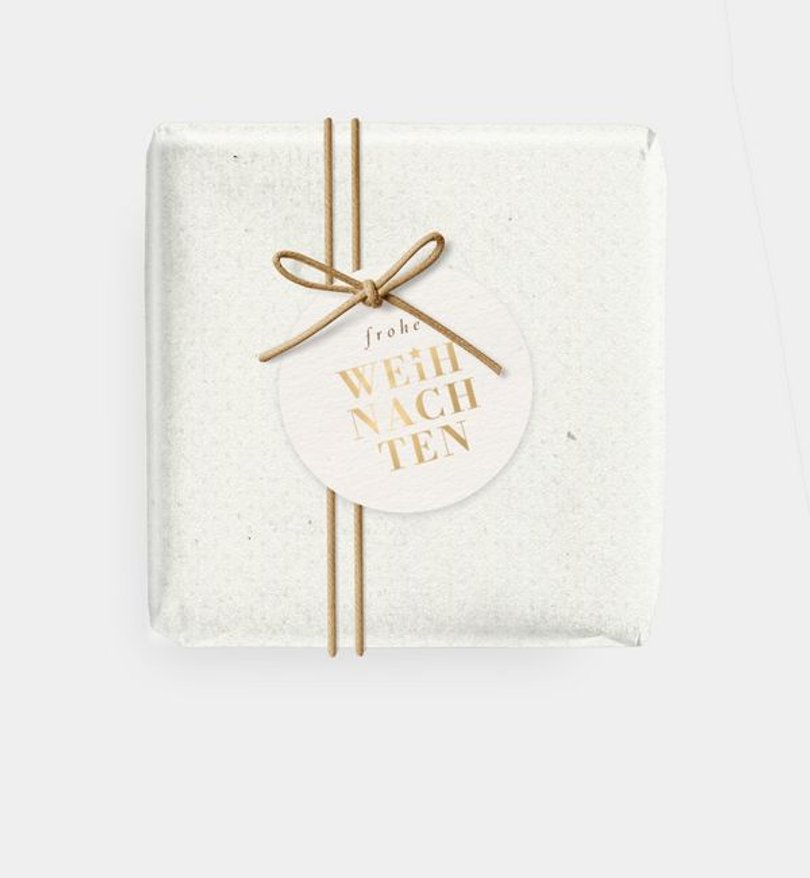 Geschenkanhänger Weihnachten Golden Joy