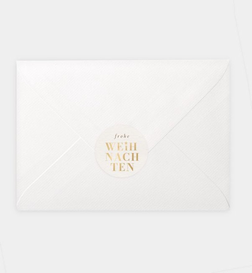 Siegelsticker Weihnachten Golden Joy