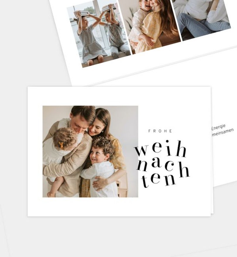 Weihnachtskarte Weihnachten/Privat Jumping Letters