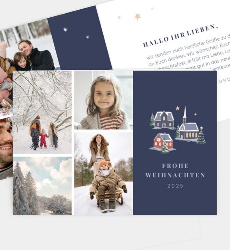 Weihnachtskarte Weihnachten/Privat Cosy Village