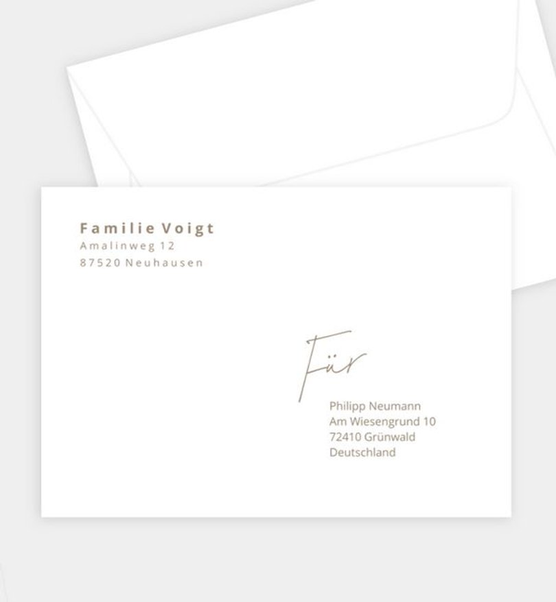 Briefumschlag Geburt Hello miracle · crafty