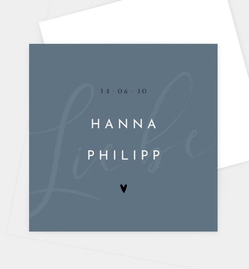 Einladungskarte Hochzeit Liebesbrief