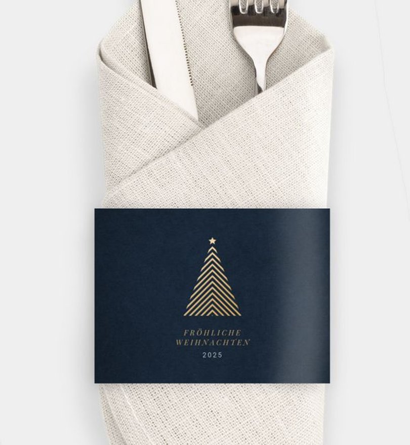 Besteck Servietten-Zubehör Geschäftlich Geometric Christmas