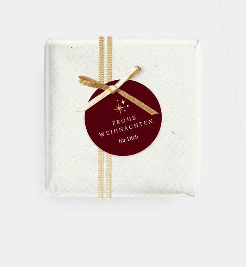 Geschenkanhänger Weihnachten Glitzerwelt