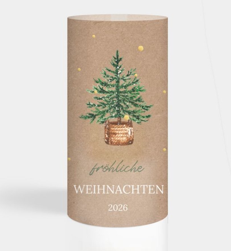 Windlichtkarte Weihnachten Care for Nature