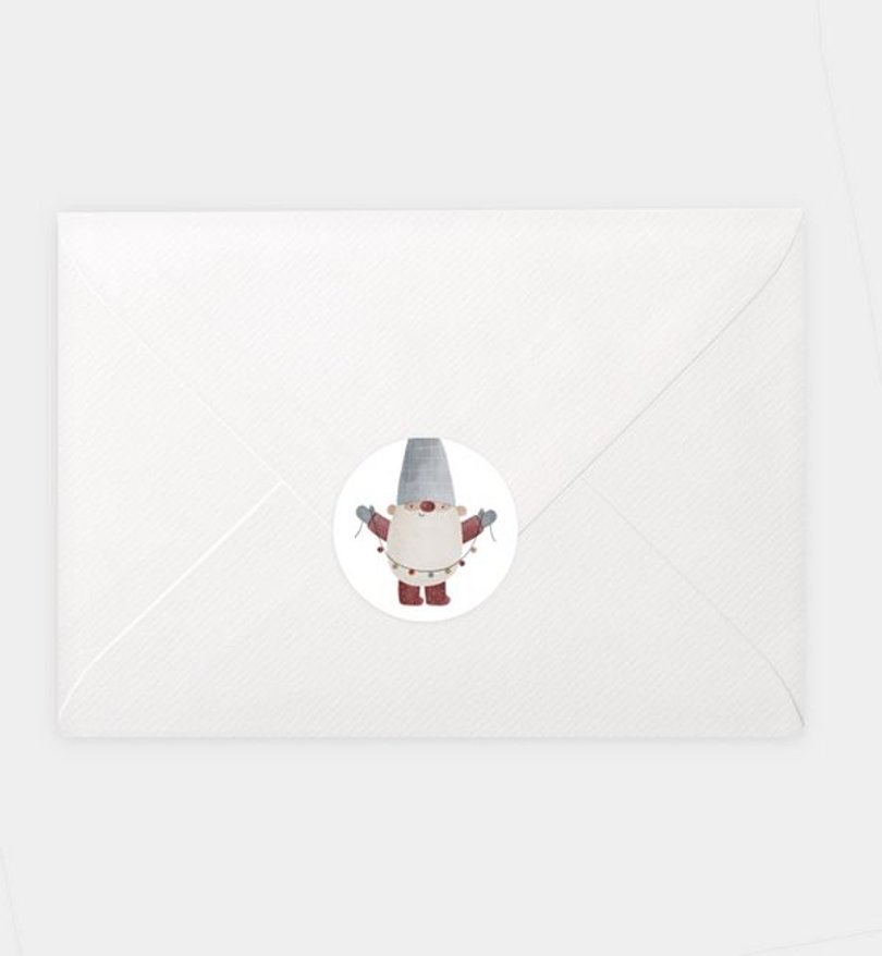 Siegelsticker Weihnachten Wichtel