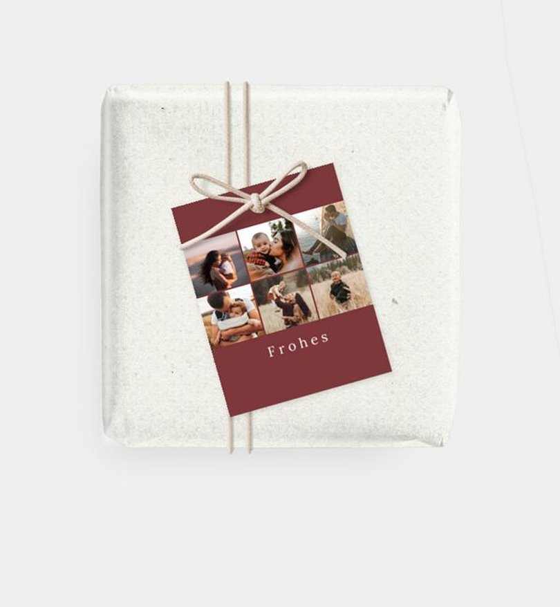 Geschenkanhänger Weihnachten Unser Jahr
