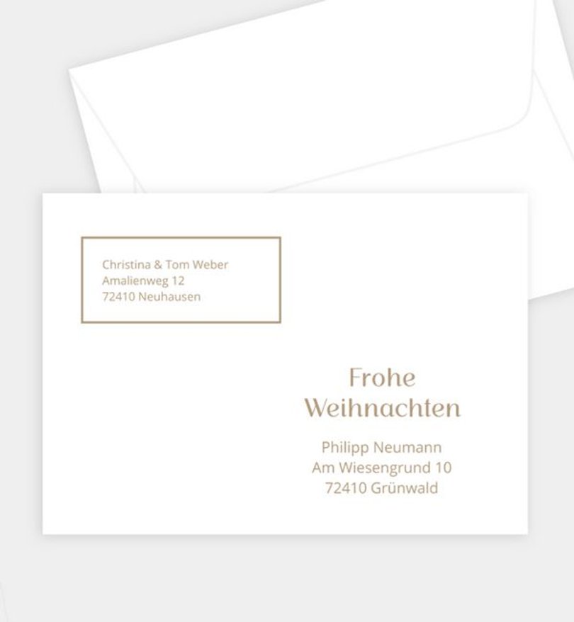 Briefumschlag Weihnachten Weihnachtsgruß