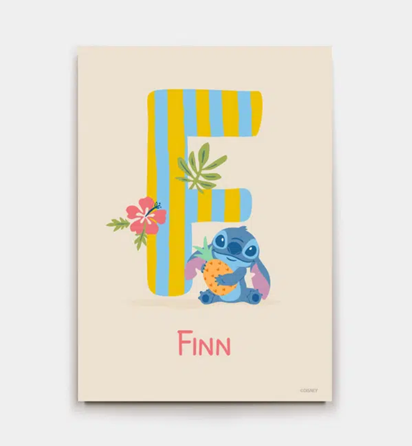 Stitch · Buchstabe F mit Namen