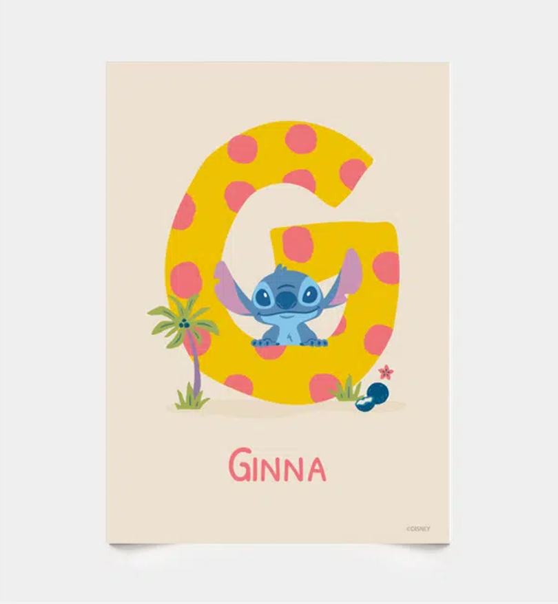 Stitch · Buchstabe G mit Namen