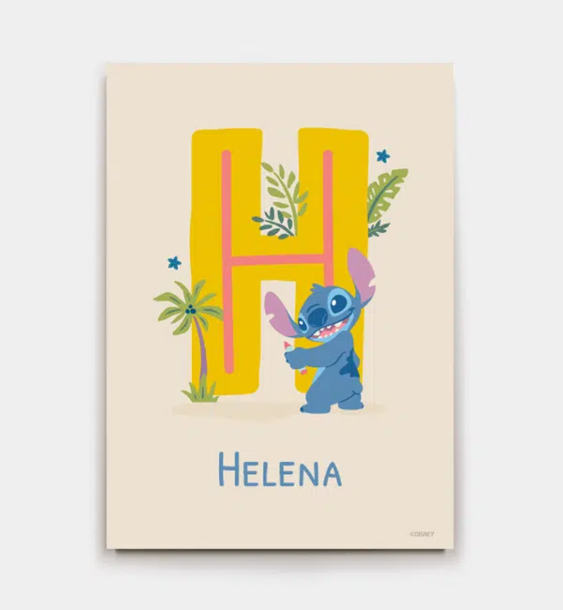 Stitch · Buchstabe H mit Namen
