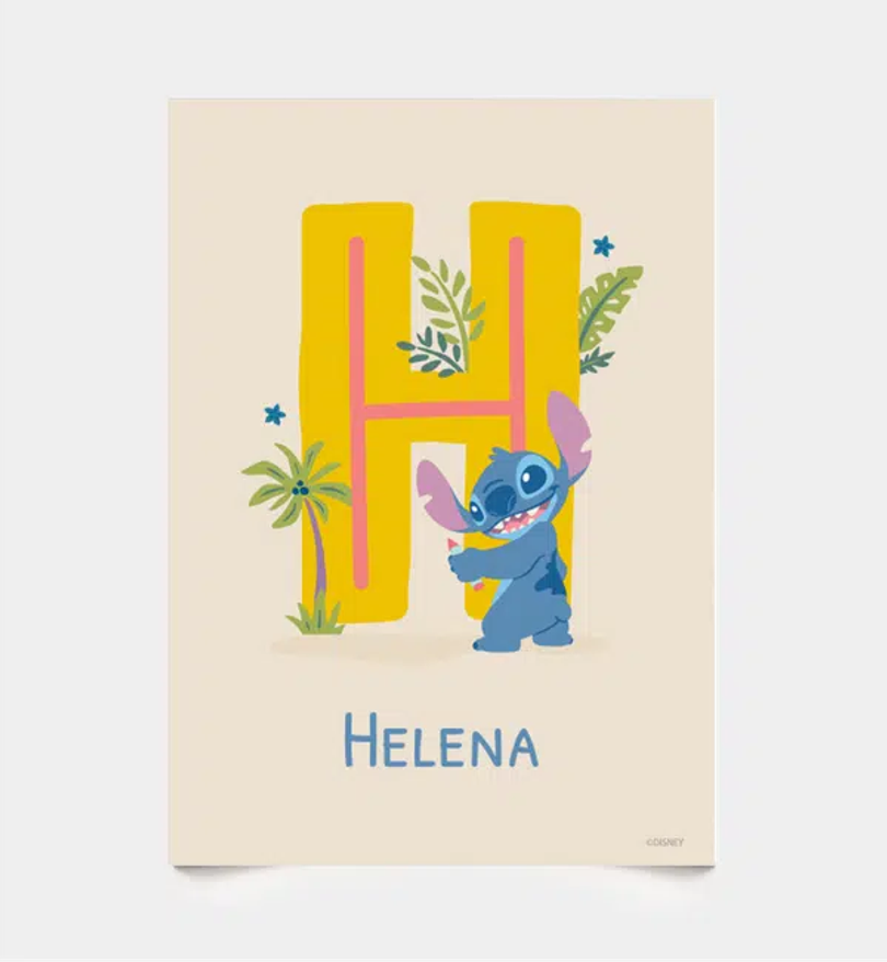 Stitch · Buchstabe H mit Namen