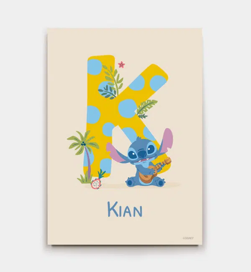 Stitch · Buchstabe K mit Namen