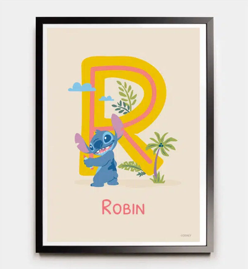 Stitch · Buchstabe R mit Namen