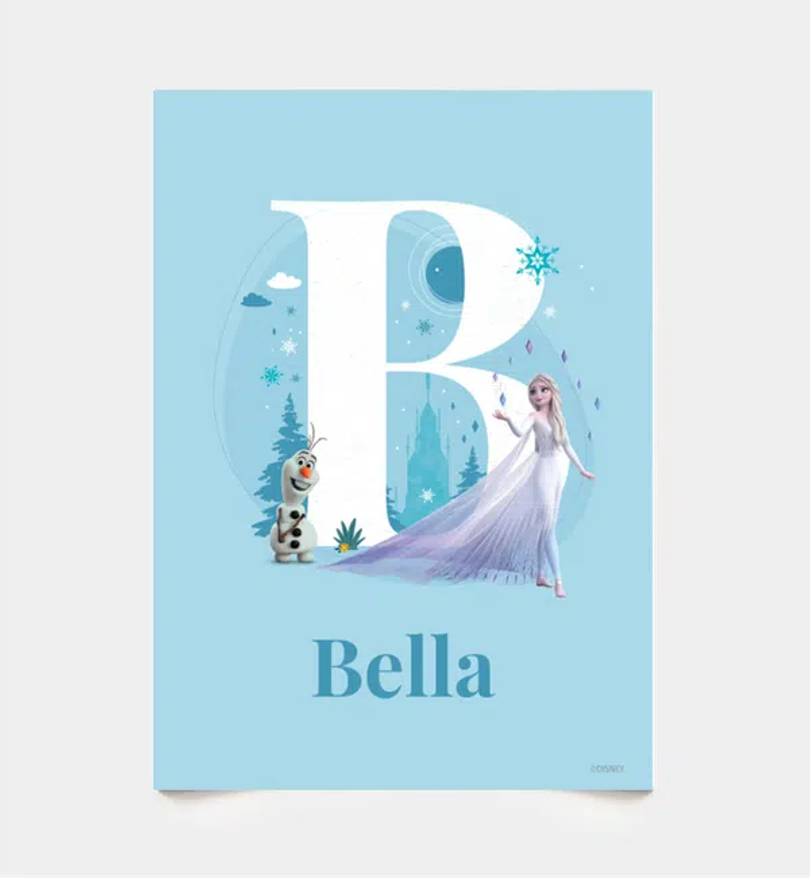 Frozen · Buchstabe B mit Namen