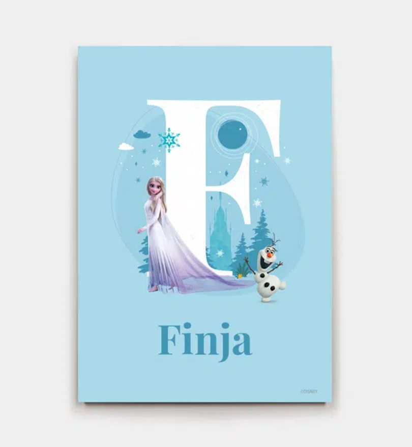 Frozen · Buchstabe F mit Namen