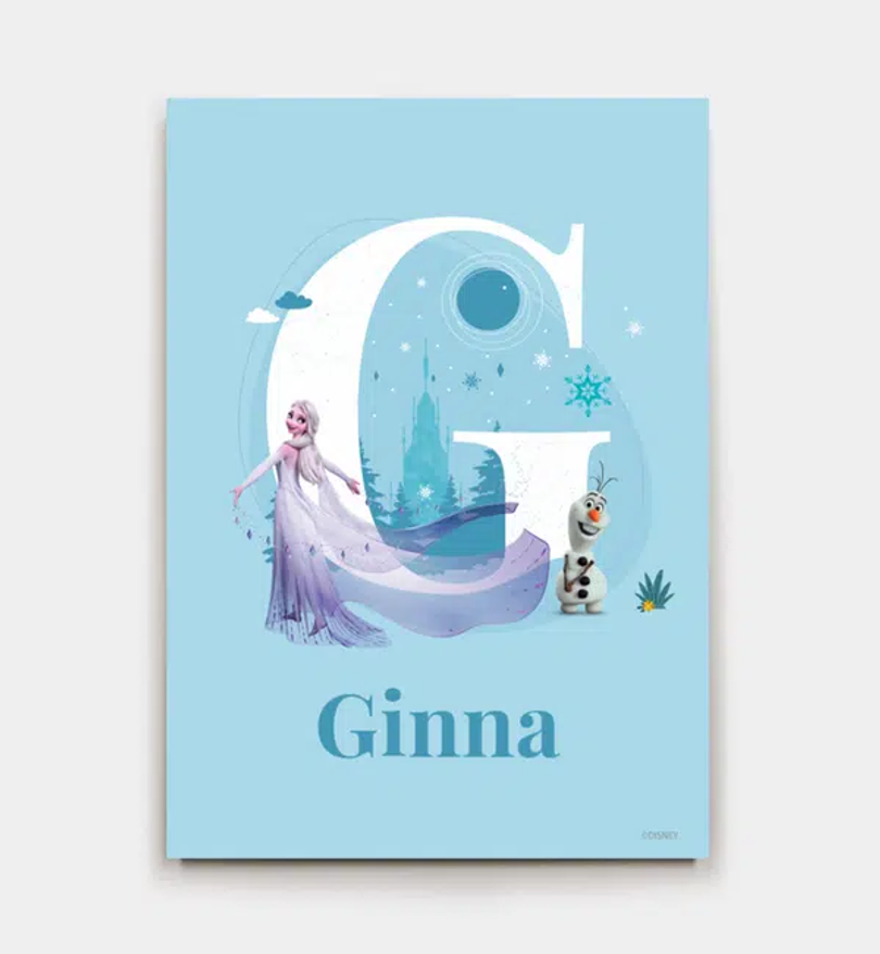 Frozen · Buchstabe G mit Namen