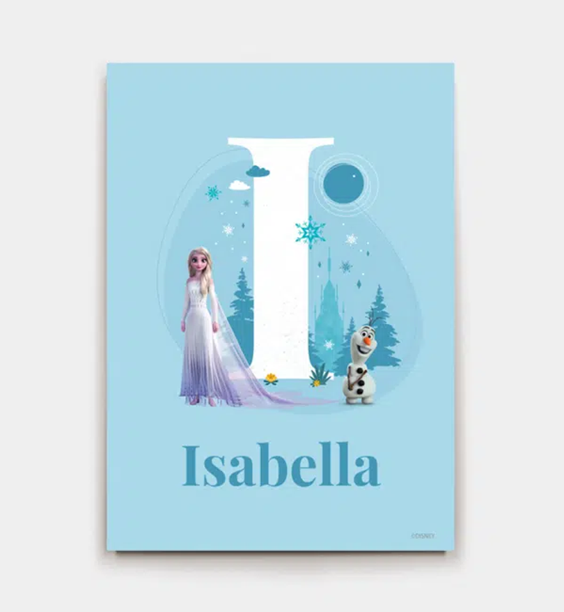 Frozen · Buchstabe I mit Namen