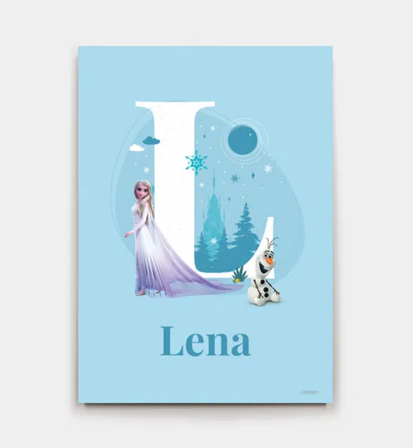 Frozen · Buchstabe L mit Namen
