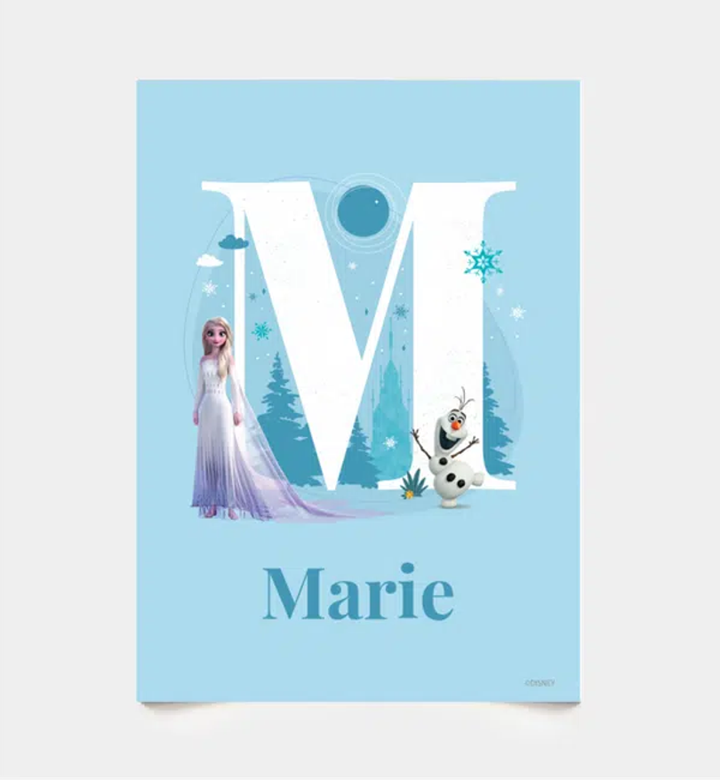 Frozen · Buchstabe M mit Namen