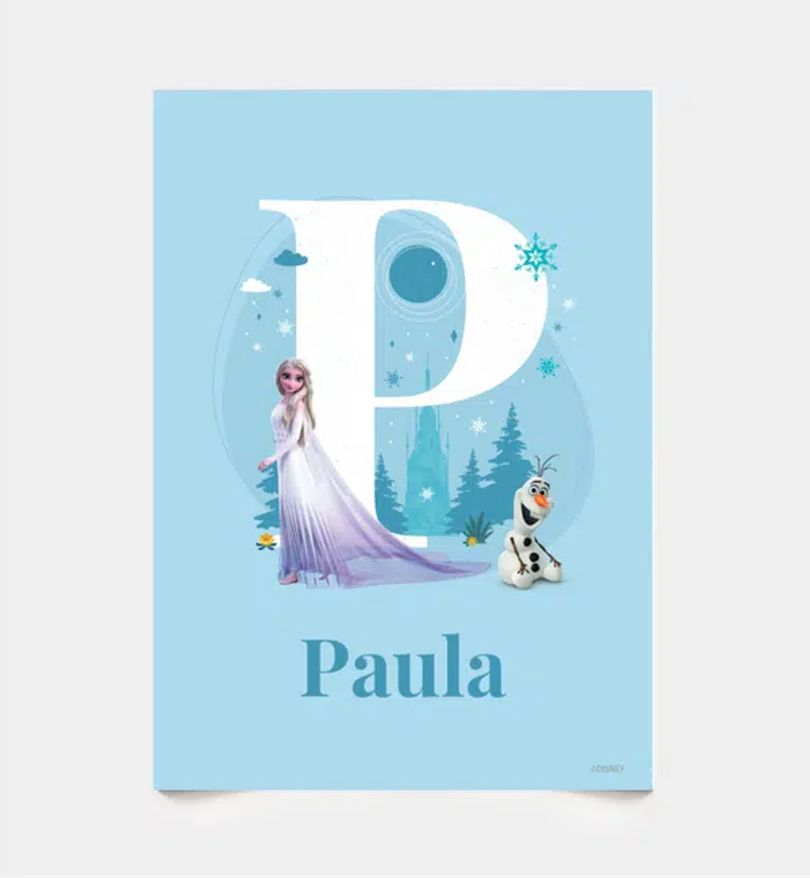 Frozen · Buchstabe P mit Namen