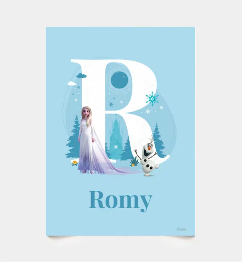 Frozen · Buchstabe R mit Namen