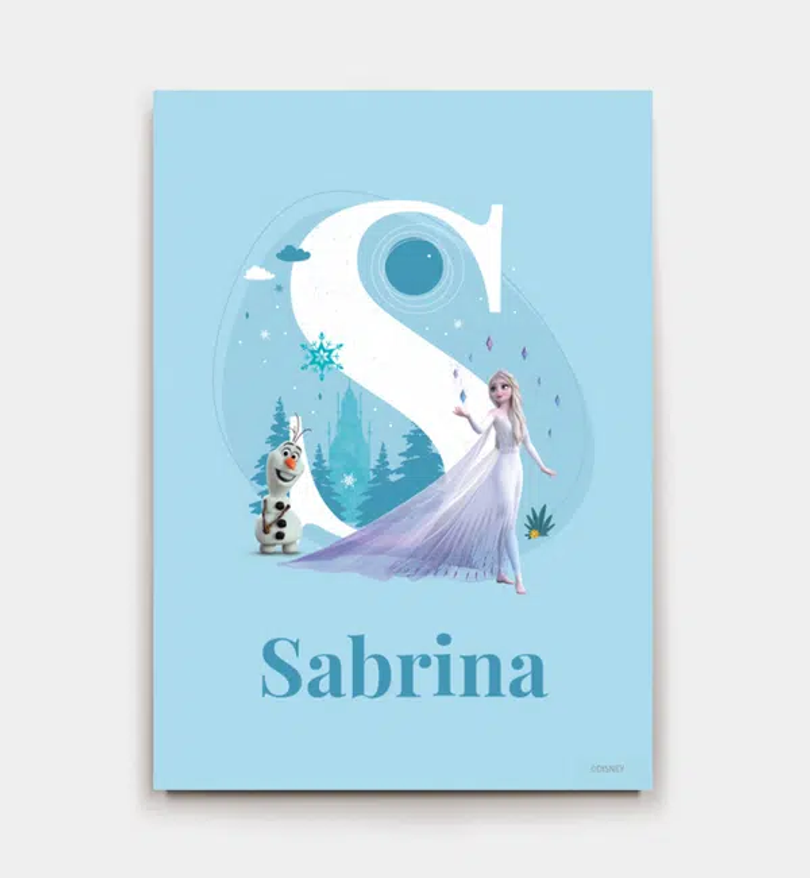 Frozen · Buchstabe S mit Namen