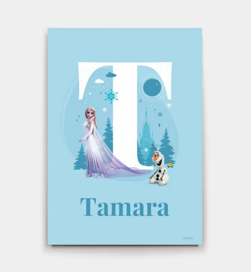 Frozen · Buchstabe T mit Namen