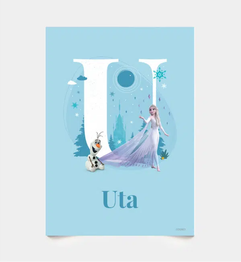 Frozen · Buchstabe U mit Namen