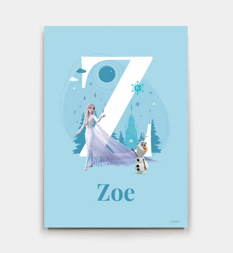 Frozen · Buchstabe Z mit Namen