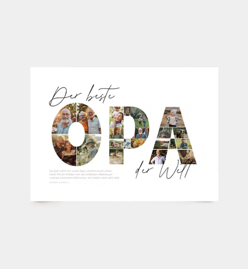 Familiencollage · Opa