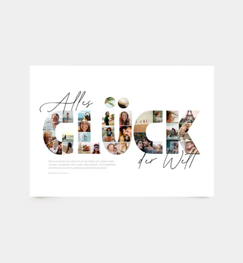 Familiencollage · Glück