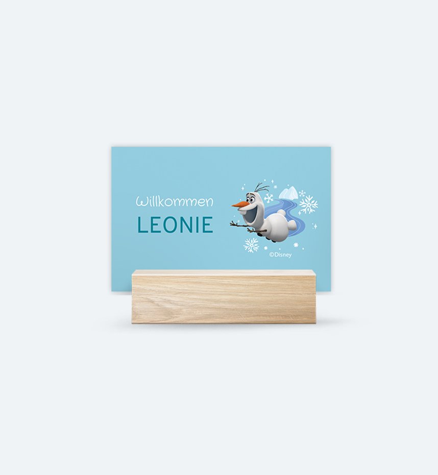 Namenskarte Frozen