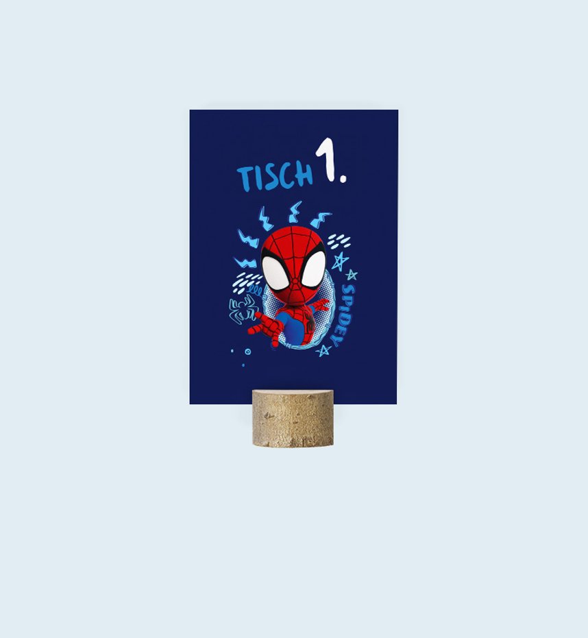 Tischnummer Spidey